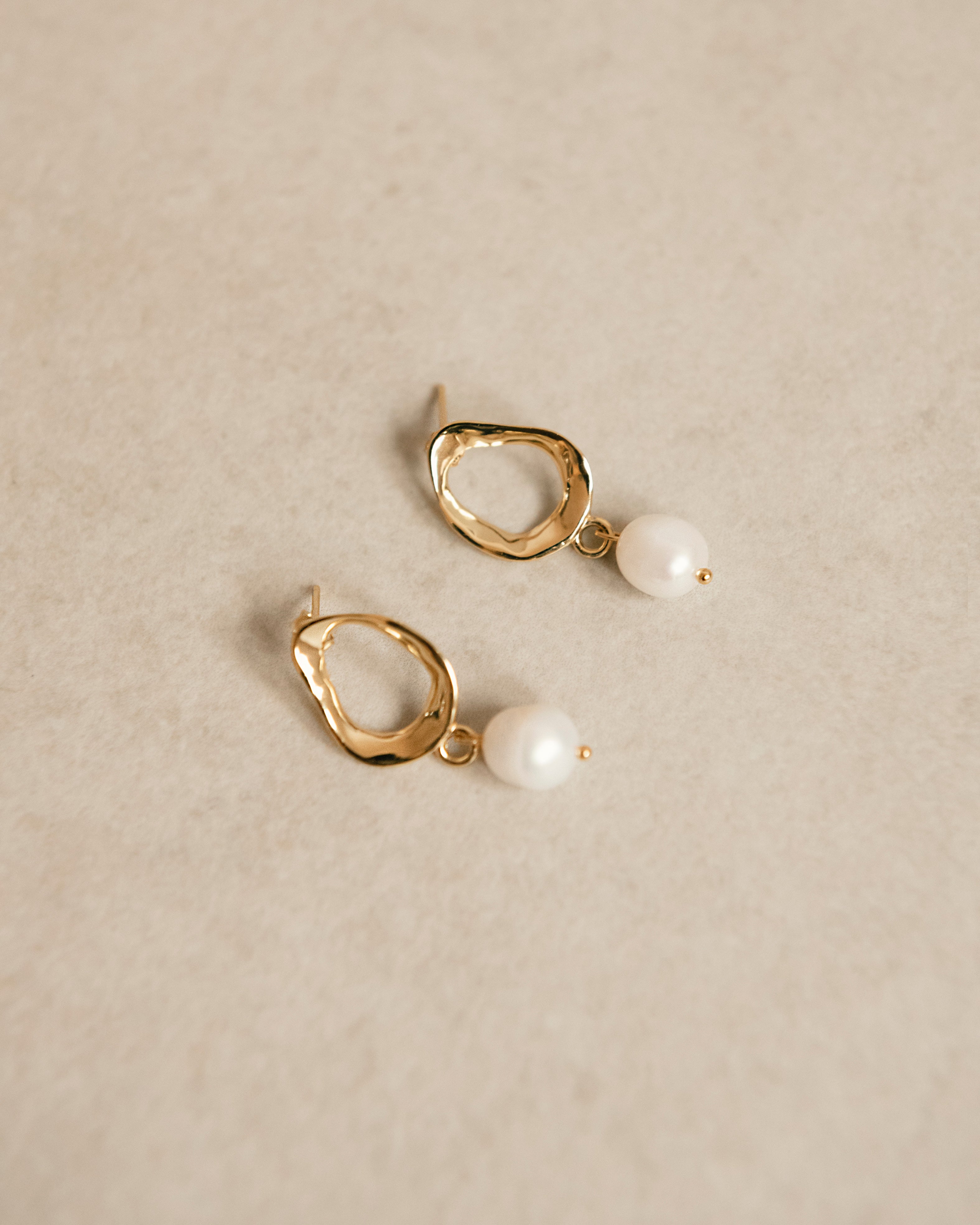 earrings on table