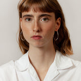 Arp Hoops in Sterling Silver