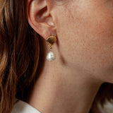 Marcel Pearl Studs in Gold