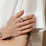 Miro Signet Ring in Sterling Silver