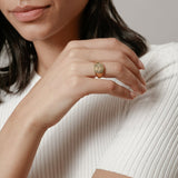 Rose Signet Ring in Gold