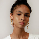 Lunette Earrings in Gold