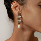 Lunette Earrings in Sterling Silver