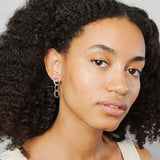 Oval Chain Earrings in Sterling Silver