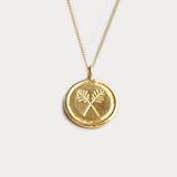 Palms Necklace in Gold