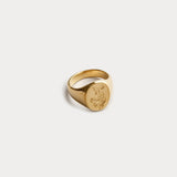 Ophidian Signet Ring in Gold