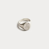 Ophidian Signet Ring in Sterling Silver